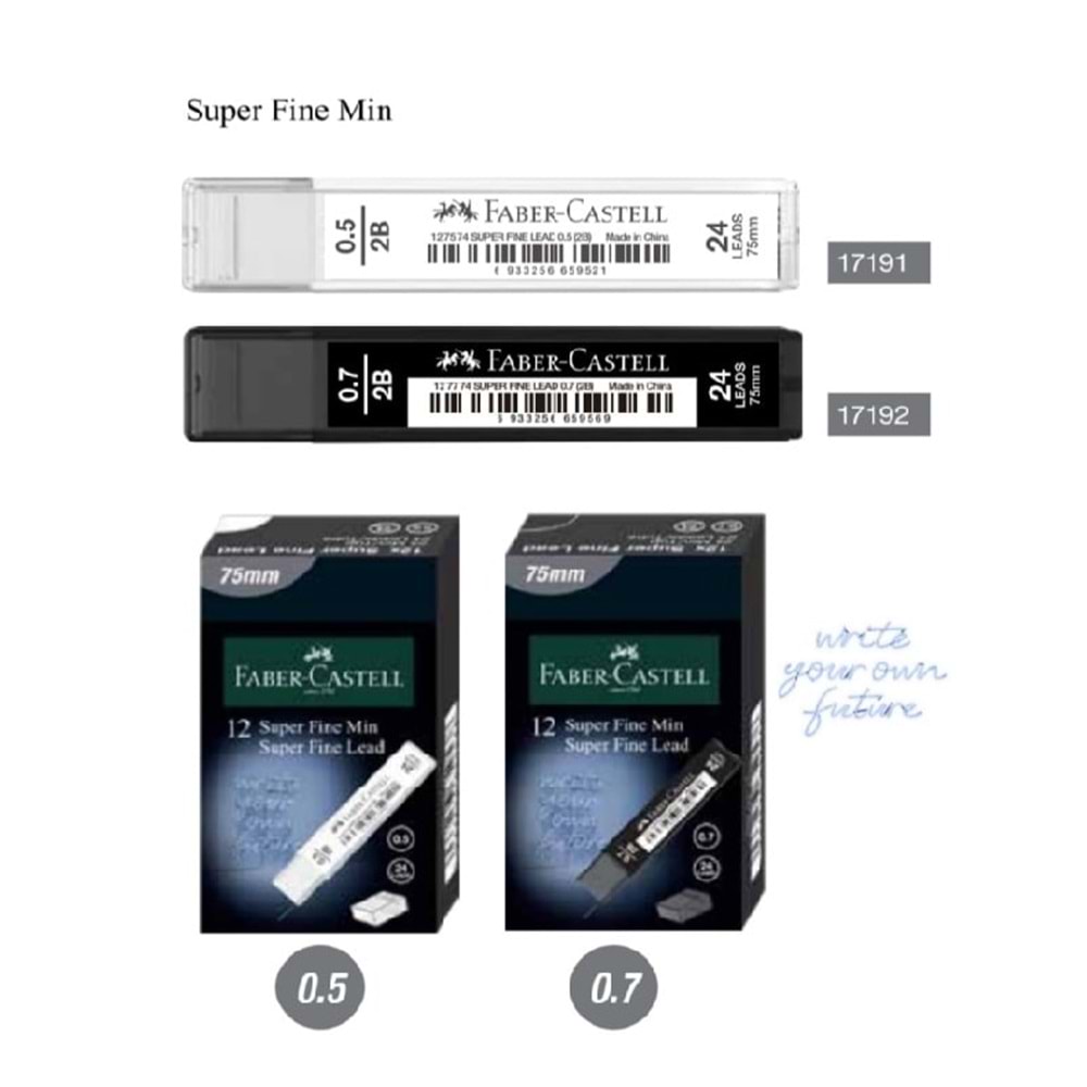 FC SUPER FİNE T.BLACK MİN 2B 0.7MM(75MM)