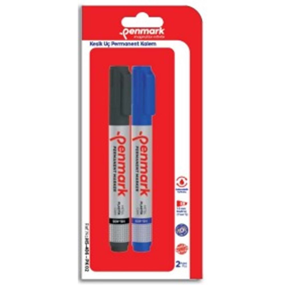 PERMANENT MARKER KESİK UÇ 2 LI VAKUMLU BLİSTER