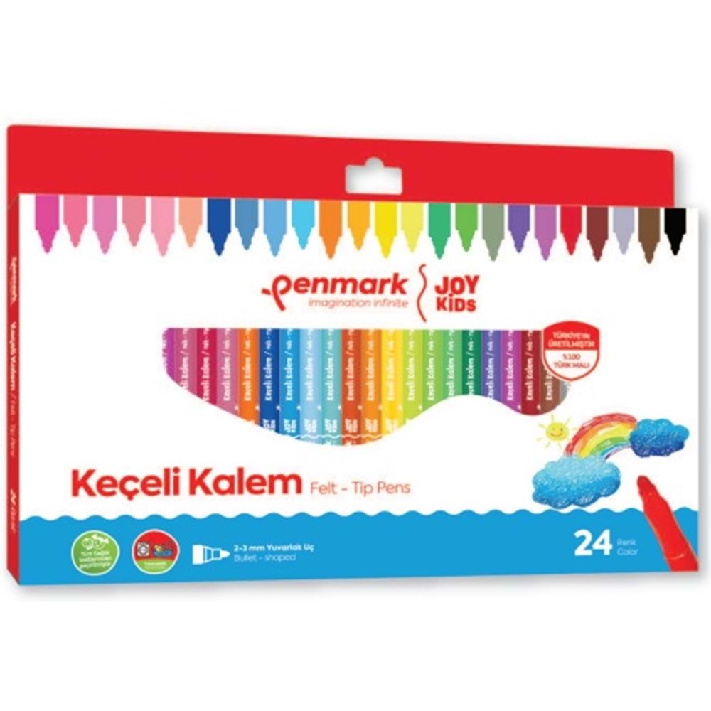 SÜPER YIKANABİLİR KEÇELİ KALEM 24 LÜ SET