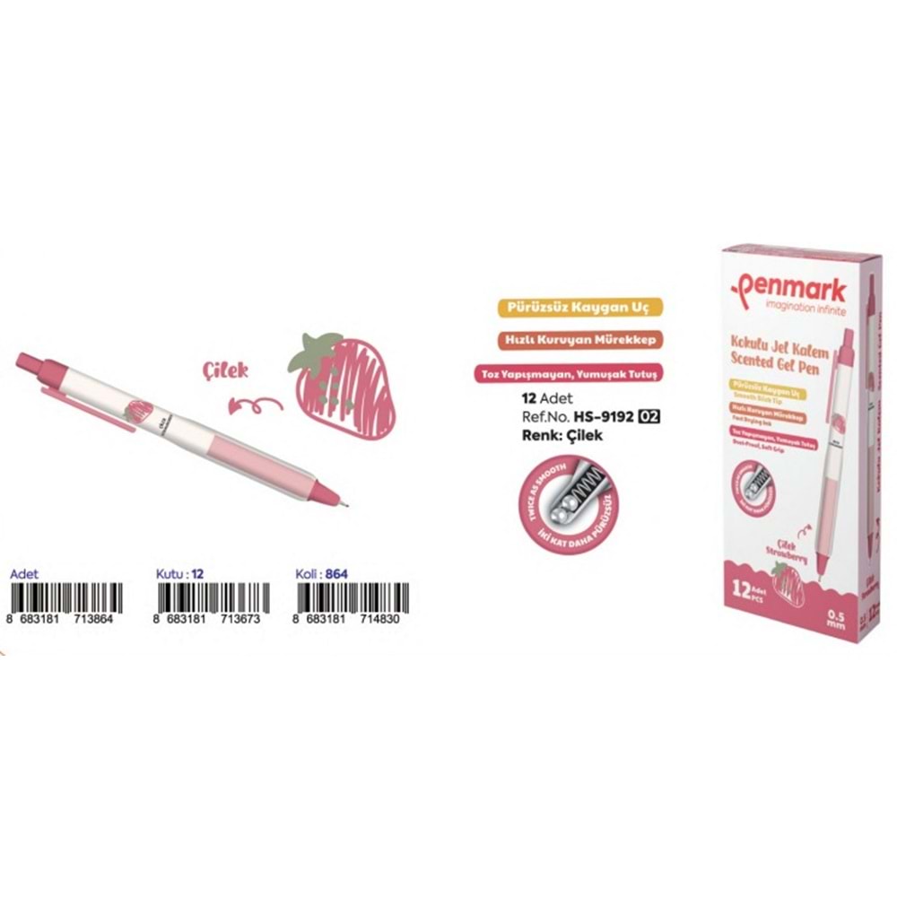 ROLLER JEL KALEM 0.5 MM ÇİLEK