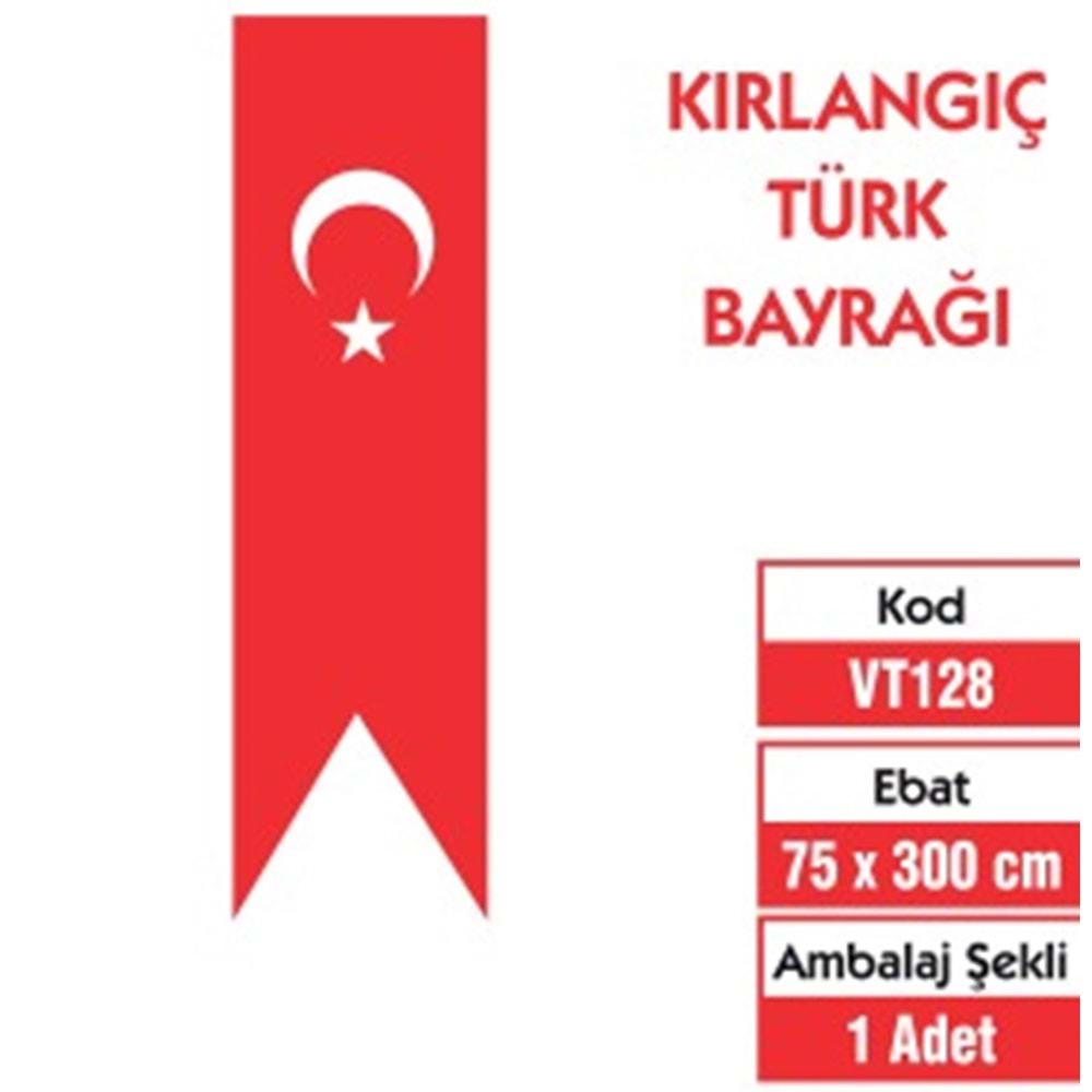 75x300 cm TÜRK BAYRAĞI