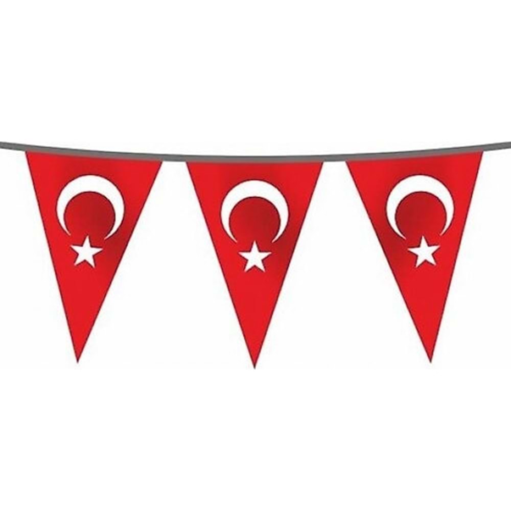 ÜÇGEN DİZİLİ KAĞIT BAYRAKLI