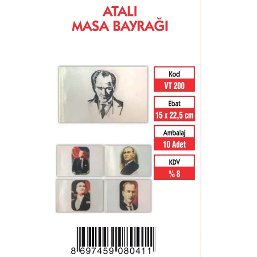 ATALI MASA BAYRAĞI 15X22,5