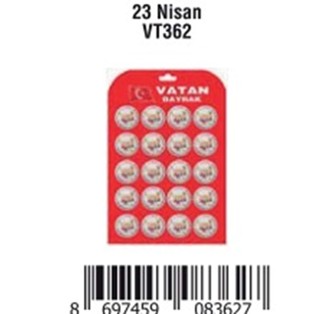 ÇANTA ROZETİ 23 NİSAN
