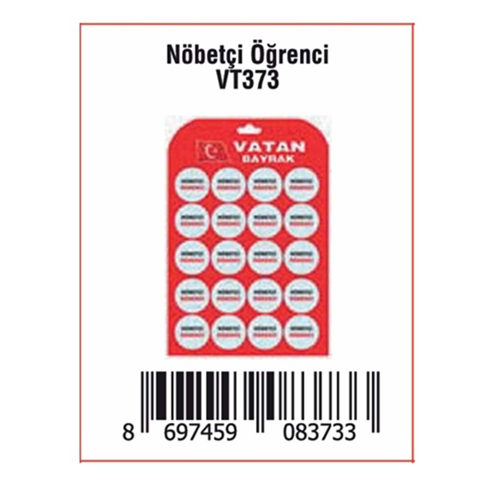 ÇANTA ROZETİ NÖBETÇİ ÖĞRENCİ