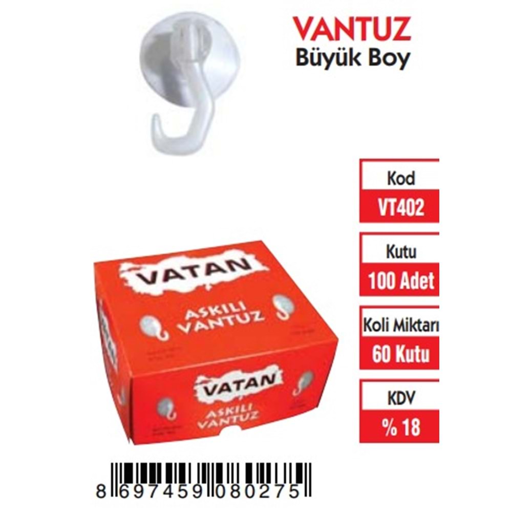 VANTUZ BÜYÜK BOY (100'LÜ)