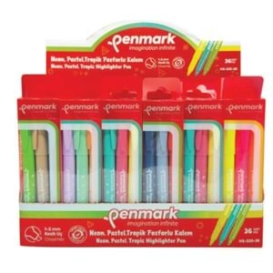 KALEM TİPİ FOSFORLU KALEM 3 LÜ SET NEON+PASTEL+TROPİK