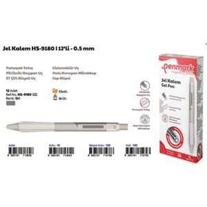 ROLLER JEL KALEM 0.5 MM GRİ