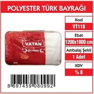 1200x1800 cm TÜRK BAYRAĞI