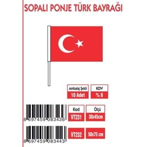 SOPALI PONJE BAYRAK 50X75