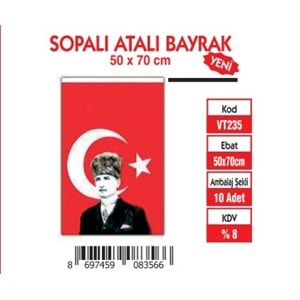 SOPALI ATALI BAYRAK 50X75