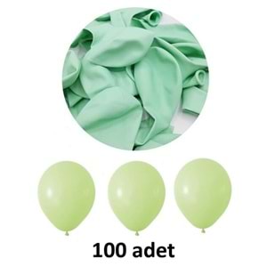 TEKRENK BALON AÇIK YEŞİL 100 LÜ