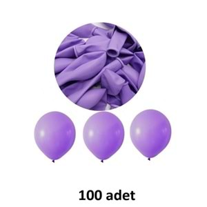 TEKRENK BALON LİLA 100 LÜ