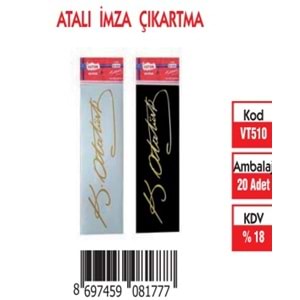 ATALI İMZA ÇIKARTMA 20 Lİ