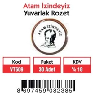 ATAM İZİNDEYİZ (YUVARLAK) ROZET