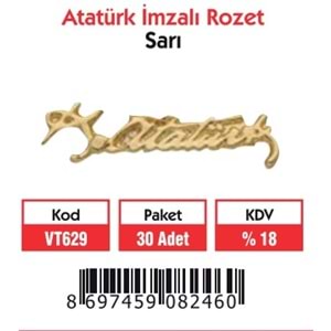 İMZALI SARI ROZET