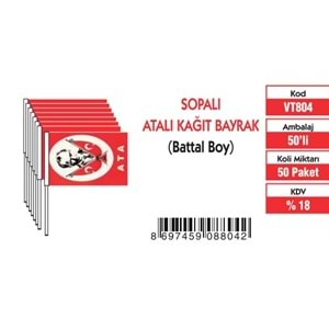 BATTAL BOY SOPALI ATALI BAYRAK (40'LI)