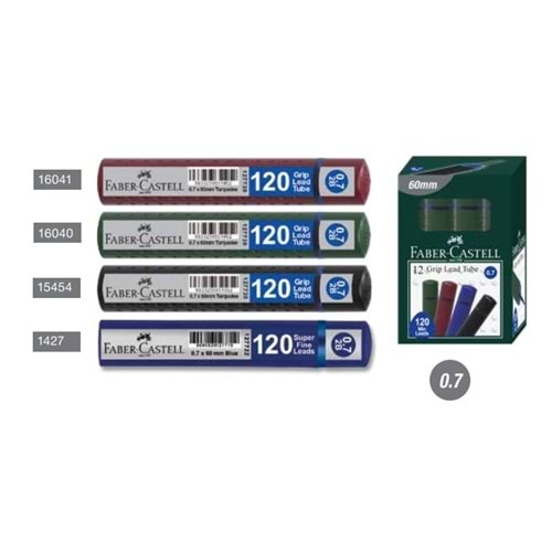 FC GRİP MİN 0.7 2B 60MM, 120Lİ MAVİ TÜP