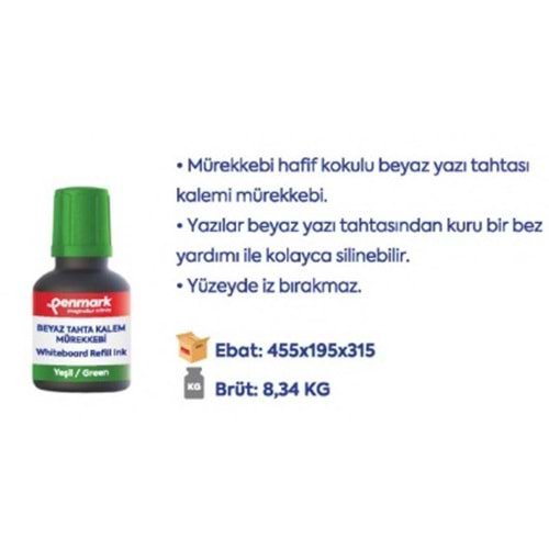 TAHTA KALEMİ MÜREKKEBİ 30 ML YEŞİL