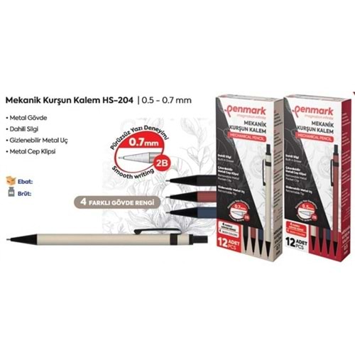 VERSATİL KALEM 4 RENK METAL GÖVDELİ 0.5 UÇ