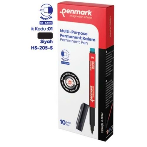 ASETAT KALEMİ (S) (CD-METAL-CAM-PLASTİK) SİYAH