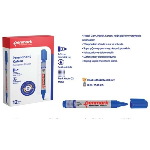PERMANENT MARKER YUVARLAK UÇMAVİ