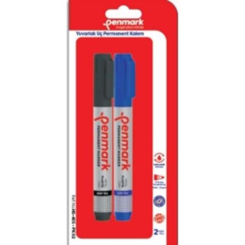 PERMANENT MARKER YUVARLAK UÇ 2 LI VAKUMLU BLİSTER