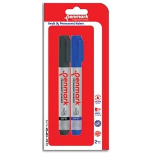 PERMANENT MARKER KESİK UÇ 2 LI VAKUMLU BLİSTER