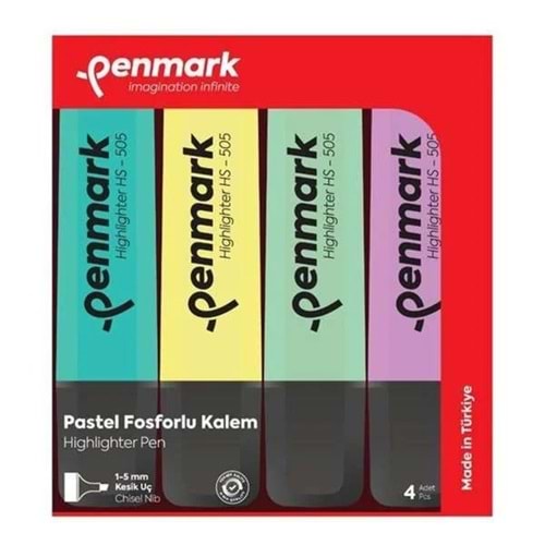 FOSFORLU KALEM 4 LÜ ASETAT KARIŞIK RENK PASTEL