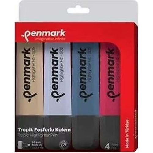 FOSFORLU KALEM 4 LÜ ASETAT KARIŞIK RENK TROPİK