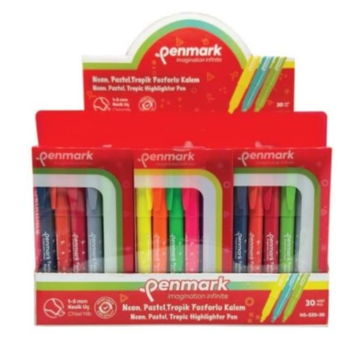 KALEM TİPİ FOSFORLU KALEM 6 LI BRİSTOL PASTEL
