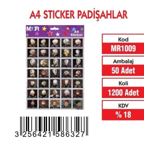 A-4 STİCKER PADİŞAHLAR