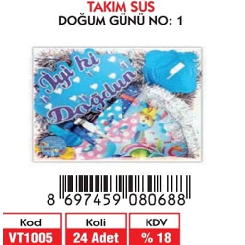 TAKIM SÜS DOĞUM GÜNÜ NO:1
