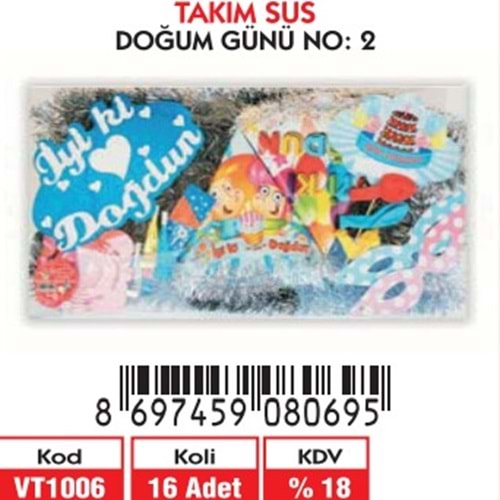 TAKIM SÜS DOĞUM GÜNÜ NO:2