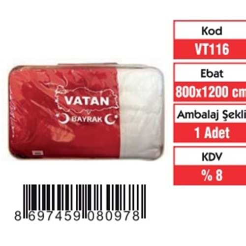 800x1200 cm TÜRK BAYRAĞI