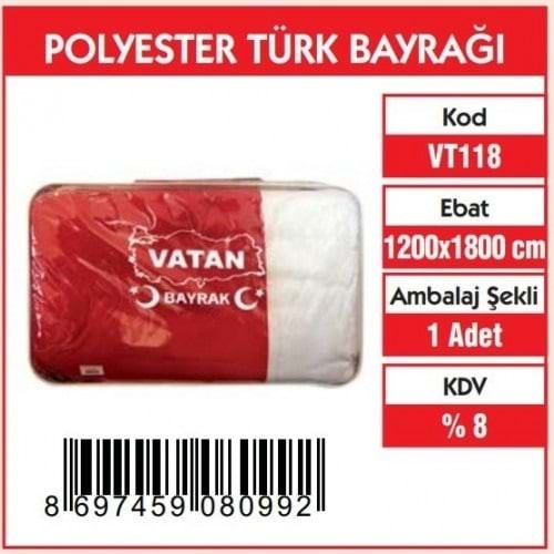 1200x1800 cm TÜRK BAYRAĞI