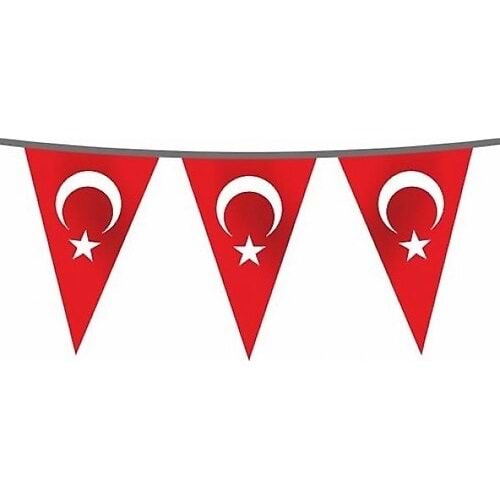 ÜÇGEN DİZİLİ KAĞIT BAYRAKLI