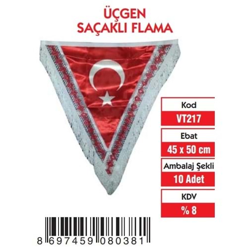 ÜÇGEN SAÇAKLI 40X45 BAYRAK
