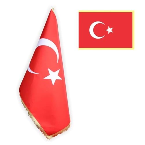 100x150 ÖZEL MAKAM BAYRAĞI SİMLİ TELALI