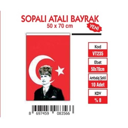 SOPALI ATALI BAYRAK 50X75