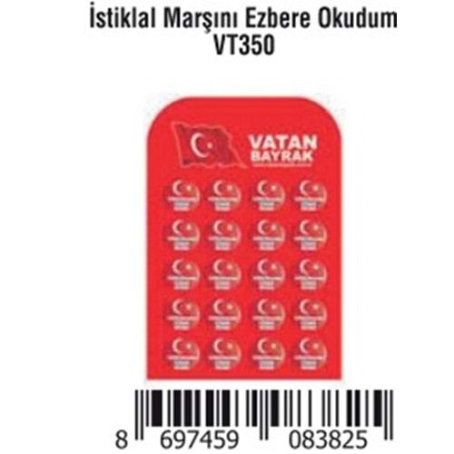 ÇANTA ROZETİ İSTİKLAL MARŞINI EZBERE OKUDUM
