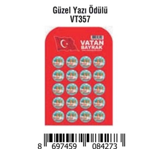 ÇANTA ROZETİ GÜZEL YAZI ÖDÜLÜ