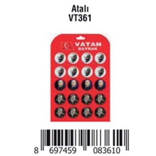 ÇANTA ROZETİ ATALI