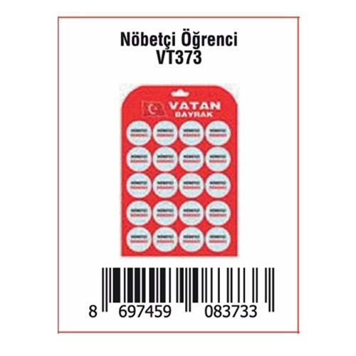 ÇANTA ROZETİ NÖBETÇİ ÖĞRENCİ
