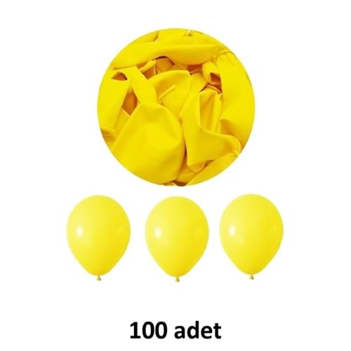 TEKRENK BALON SARI 100 LÜ