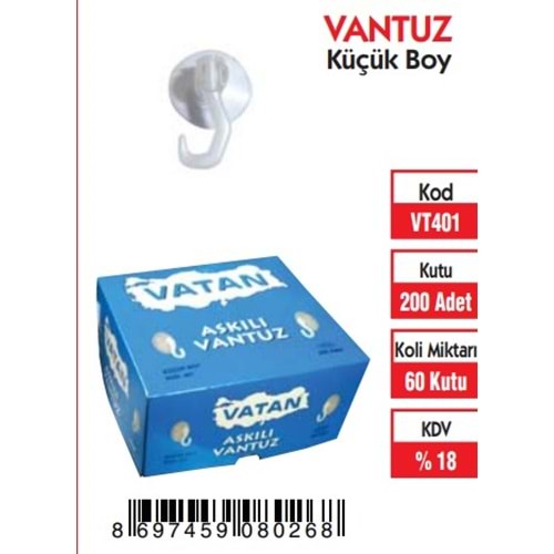 VANTUZ KÜÇÜK BOY (200'LÜ)