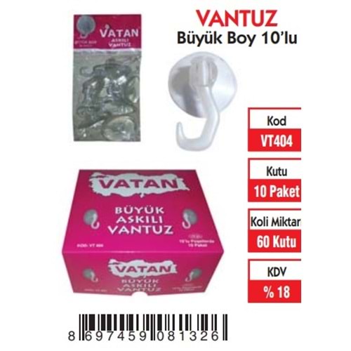 VANTUZ BÜYÜK BOY (10 LU)