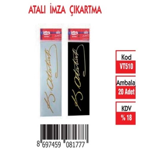 ATALI İMZA ÇIKARTMA 20 Lİ