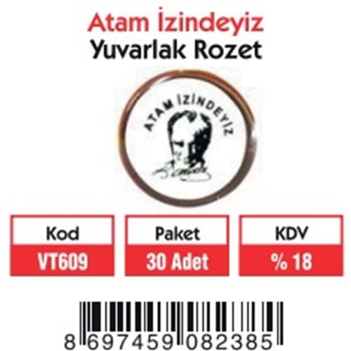 ATAM İZİNDEYİZ (YUVARLAK) ROZET