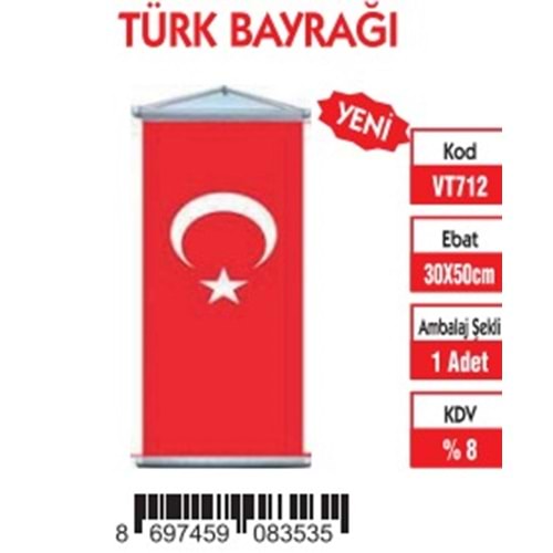 TÜRK BAYRAĞI 30X50